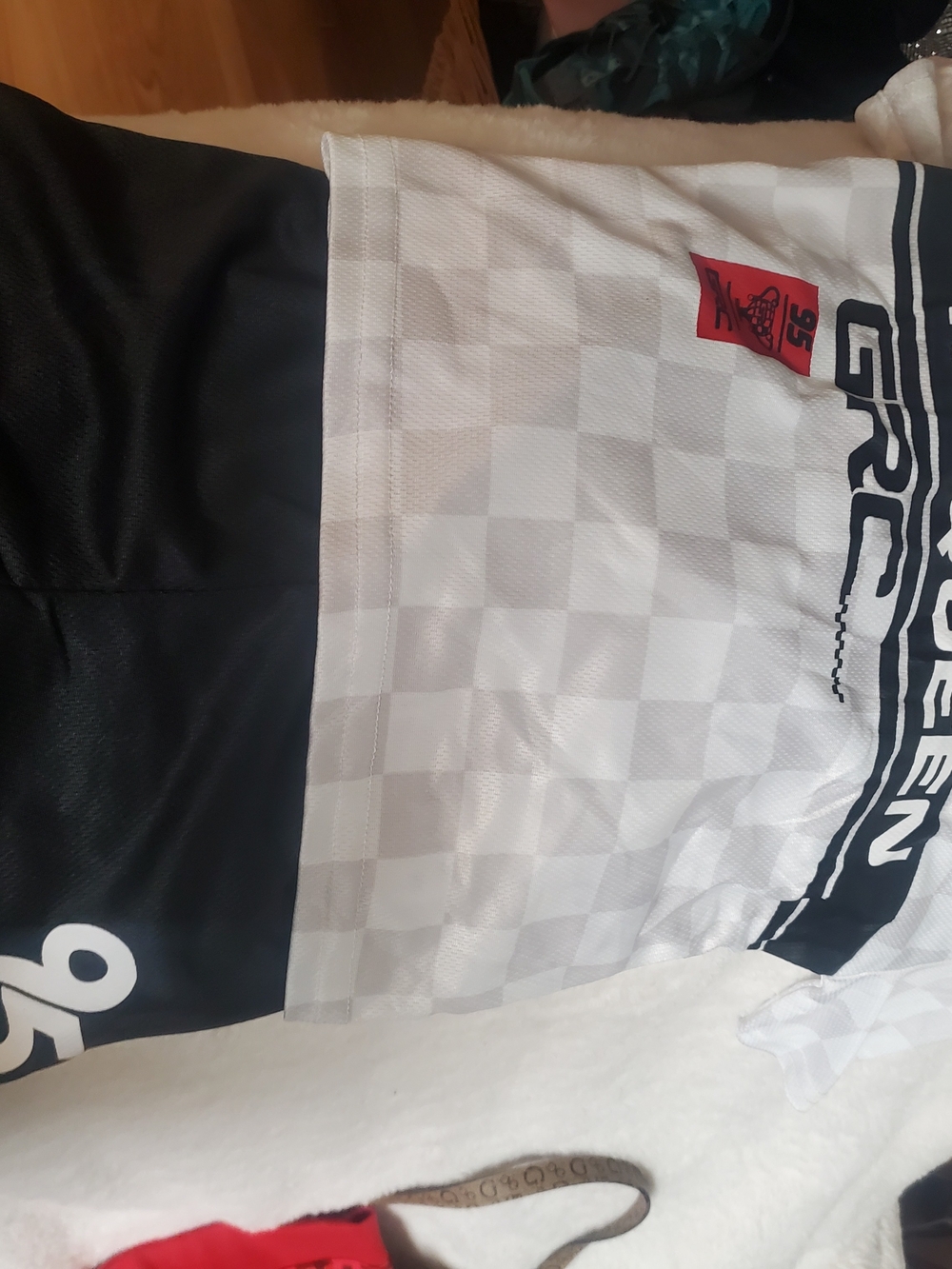 Kids Checkered Black and White Athletic Matching Set